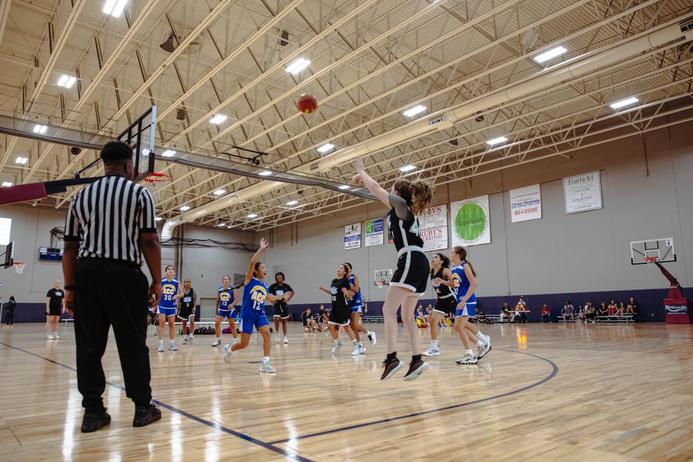 Photo of player shooting